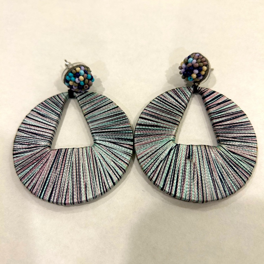 Anthropologie Woven Earrings